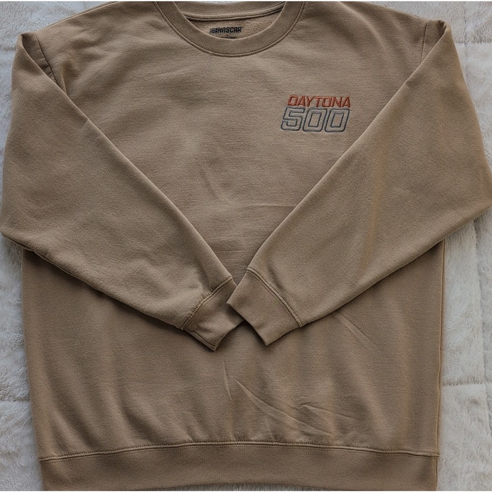 Freeze Daytona 500 NASCAR Beige Sweatshirt Size L
